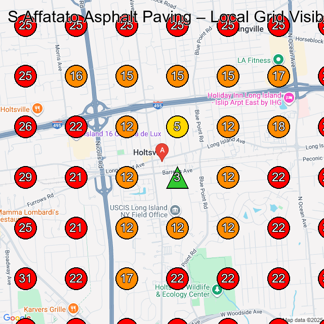 S Affatato Asphalt Paving GeoGrid visibility map for Asphalt Contractor in Medford